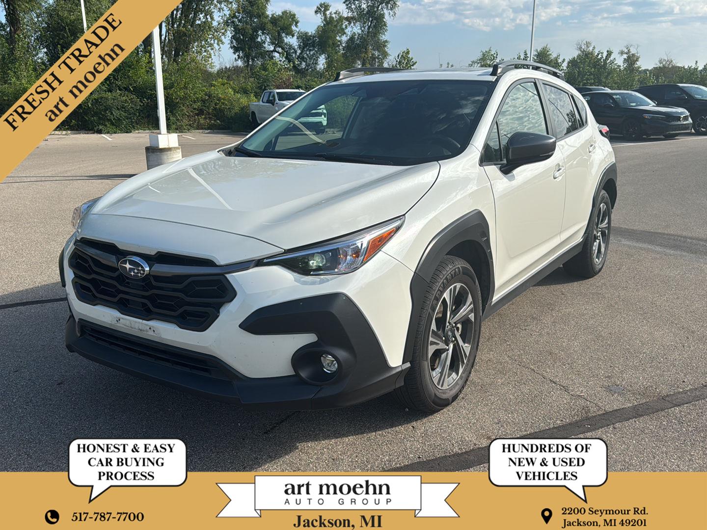 Crystal White Pearl 2025 Subaru Crosstrek SUV / Crossover All-Wheel Drive Continuously Variable Transmission