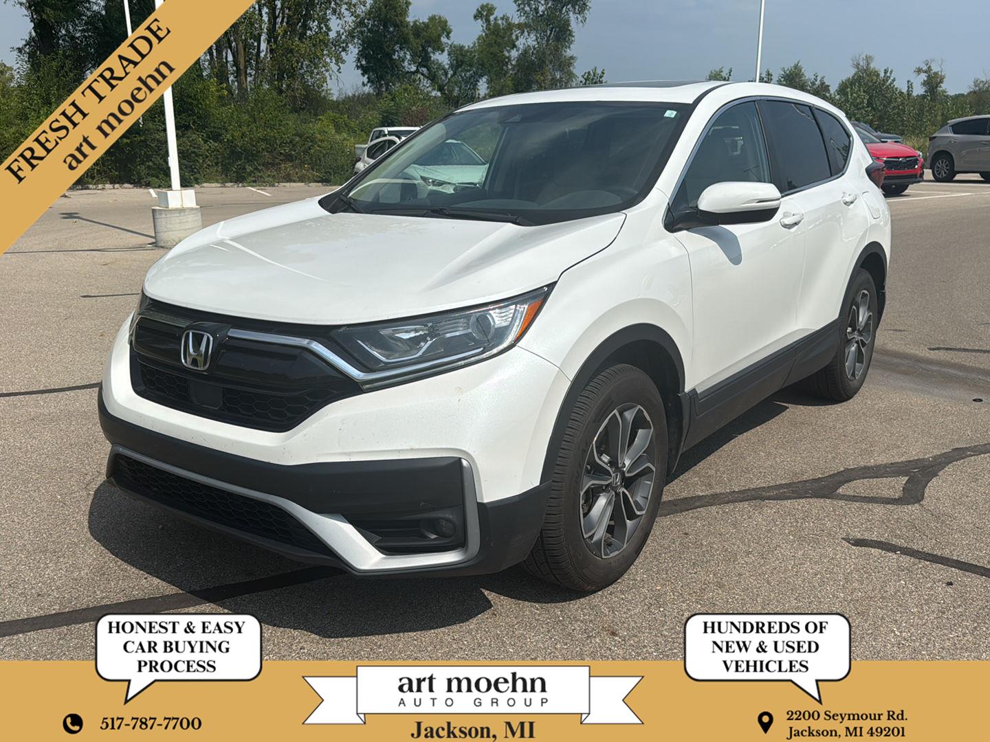 Platinum White Pearl 2021 Honda CR-V SUV / Crossover All-Wheel Drive Continuously Variable Transmission