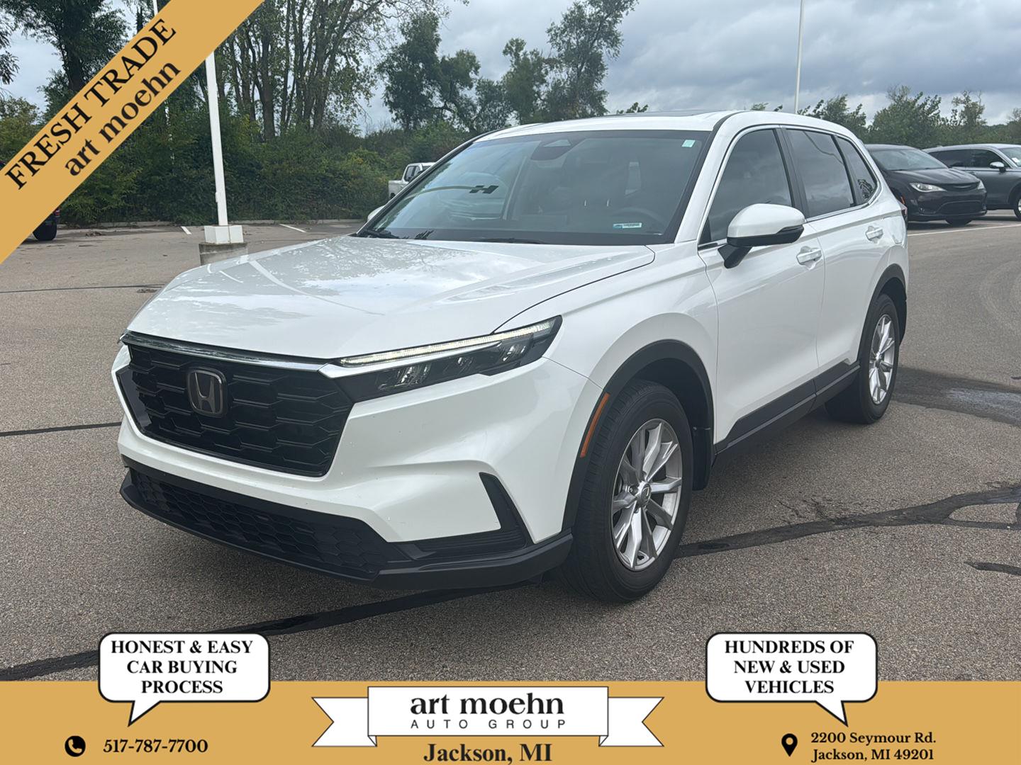 Platinum White Pearl 2024 Honda CR-V SUV / Crossover All-Wheel Drive Continuously Variable Transmission