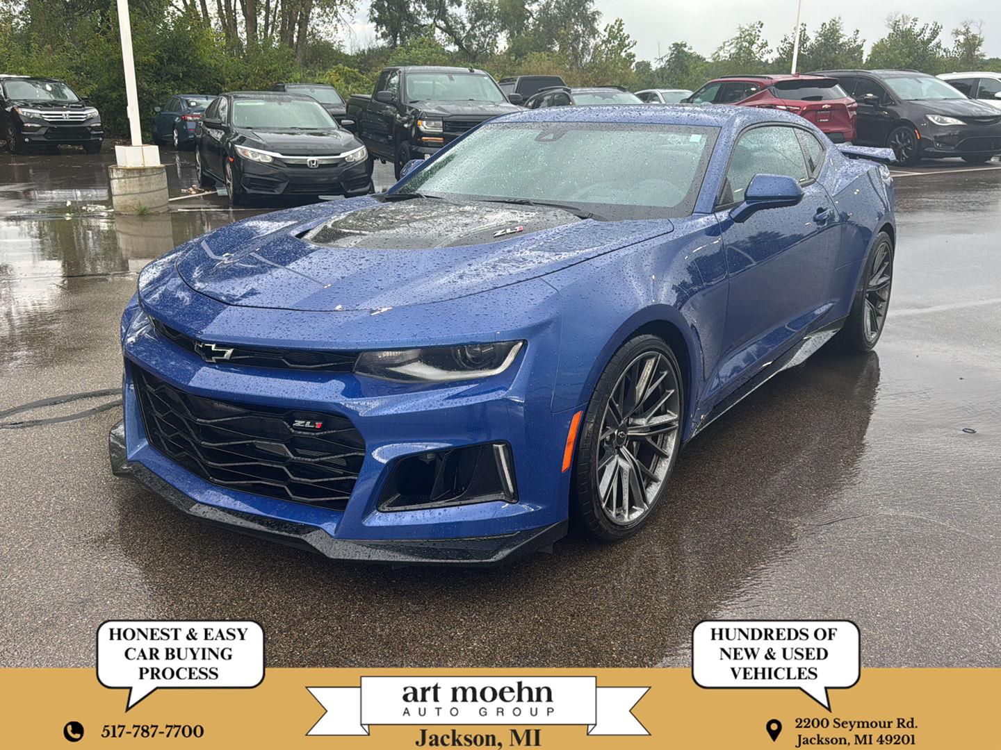 Riverside Blue Metallic 2021 Chevrolet Camaro Coupe Rear-Wheel Drive Automatic