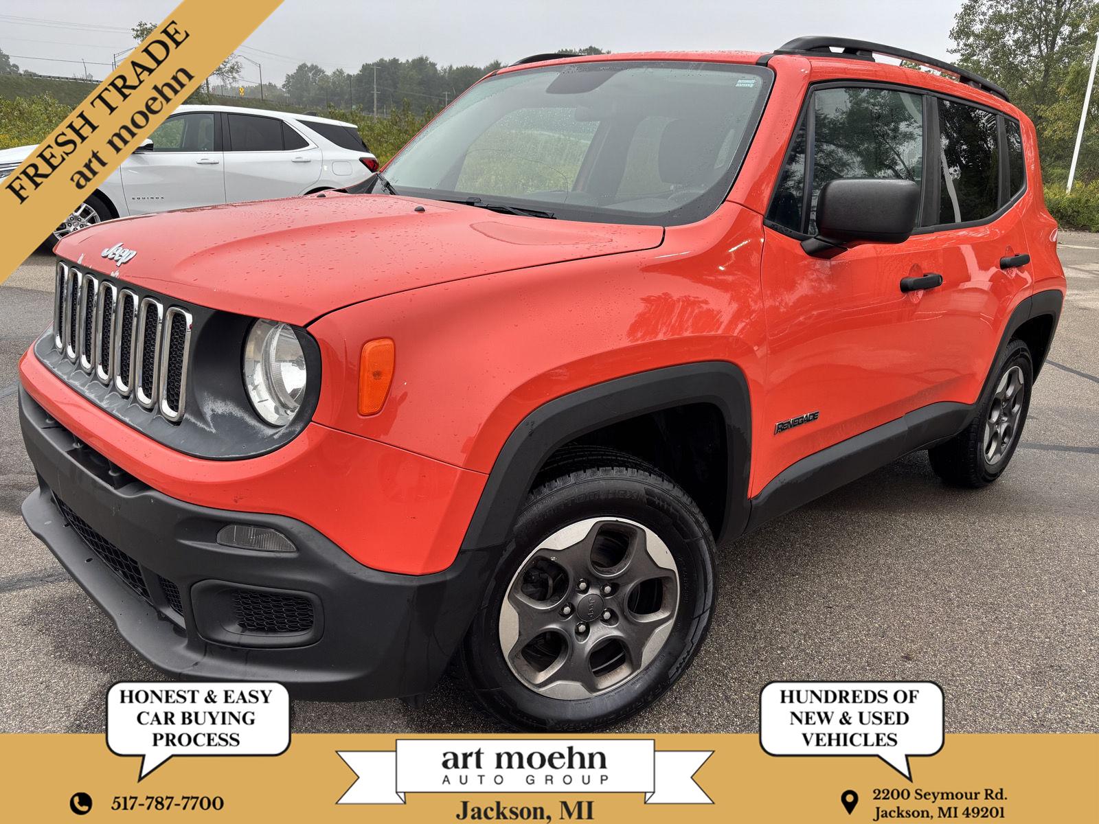 Omaha Orange 2017 Jeep Renegade SUV / Crossover Four-Wheel Drive 9-Speed Automatic