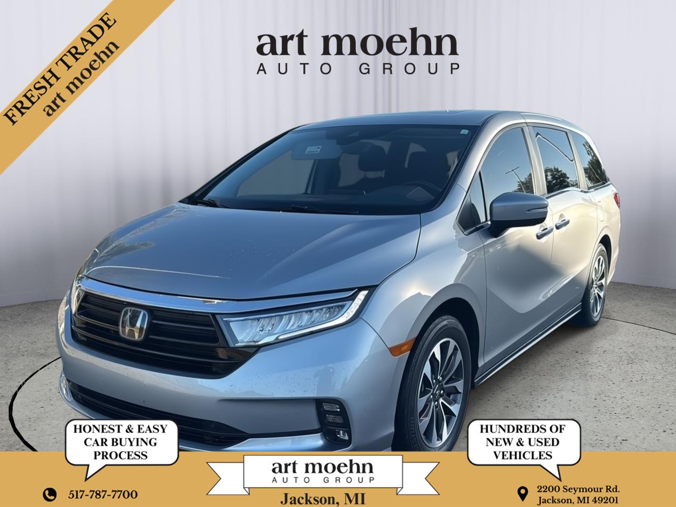 Lunar Silver Metallic 2024 Honda Odyssey Minivan Front-Wheel Drive Automatic