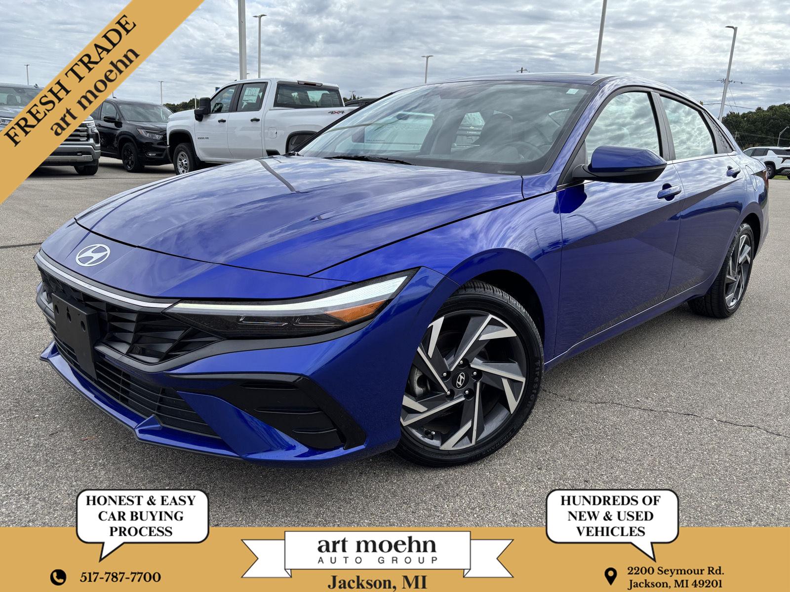 Intense Blue 2025 Hyundai Elantra Sedan Front-Wheel Drive Continuously Variable Transmission