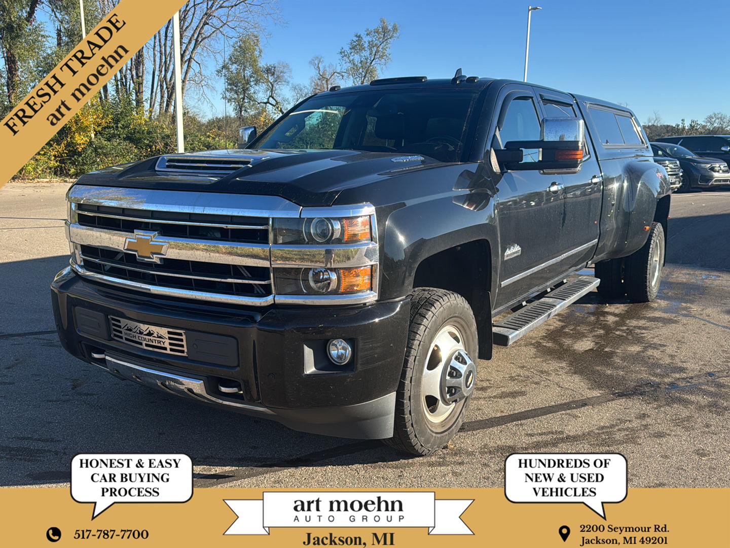 Black 2018 Chevrolet Silverado 3500HD Pickup Truck Four-Wheel Drive 6-Speed Automatic