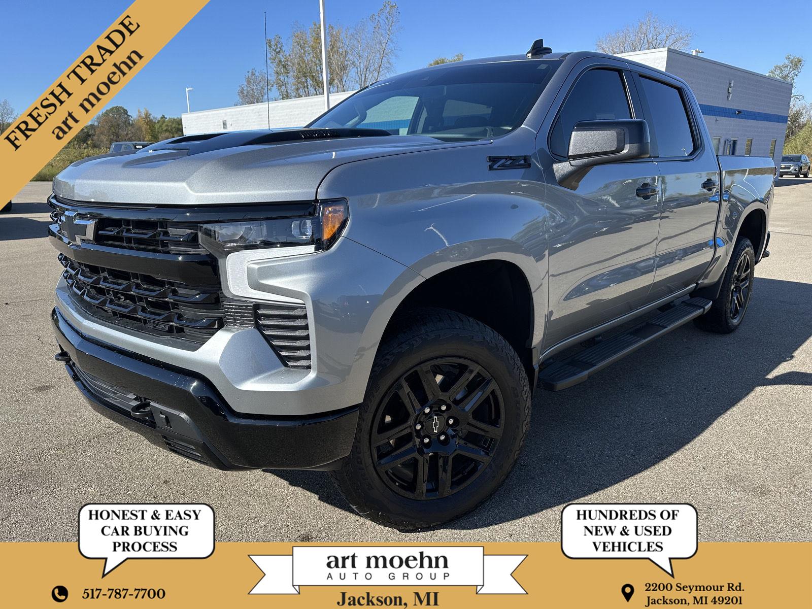Sterling Gray Metallic 2025 Chevrolet Silverado 1500 Pickup Truck Four-Wheel Drive Automatic