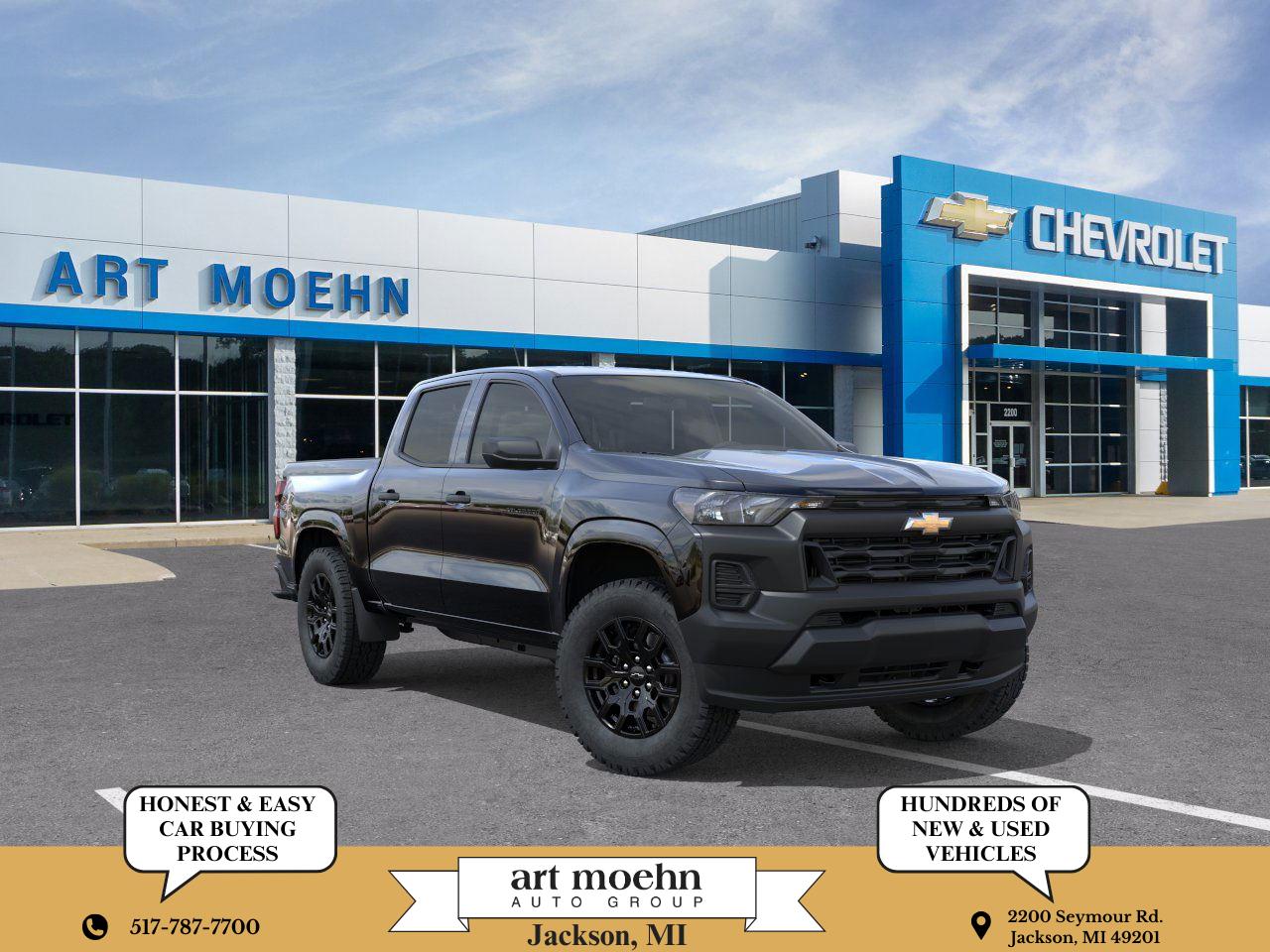 Black 2026 Chevrolet Colorado Work Truck Crew Cab 4WD Pickup Truck Four-Wheel Drive 8-Speed Automatic