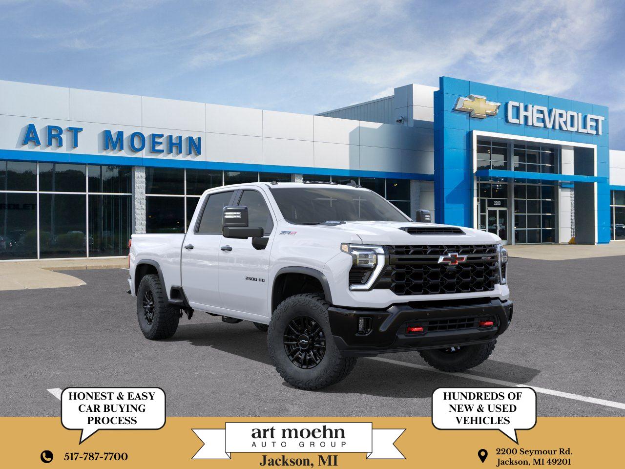 Summit White 2026 Chevrolet Silverado 2500HD ZR2 Crew Cab 4WD Pickup Truck Four-Wheel Drive Automatic