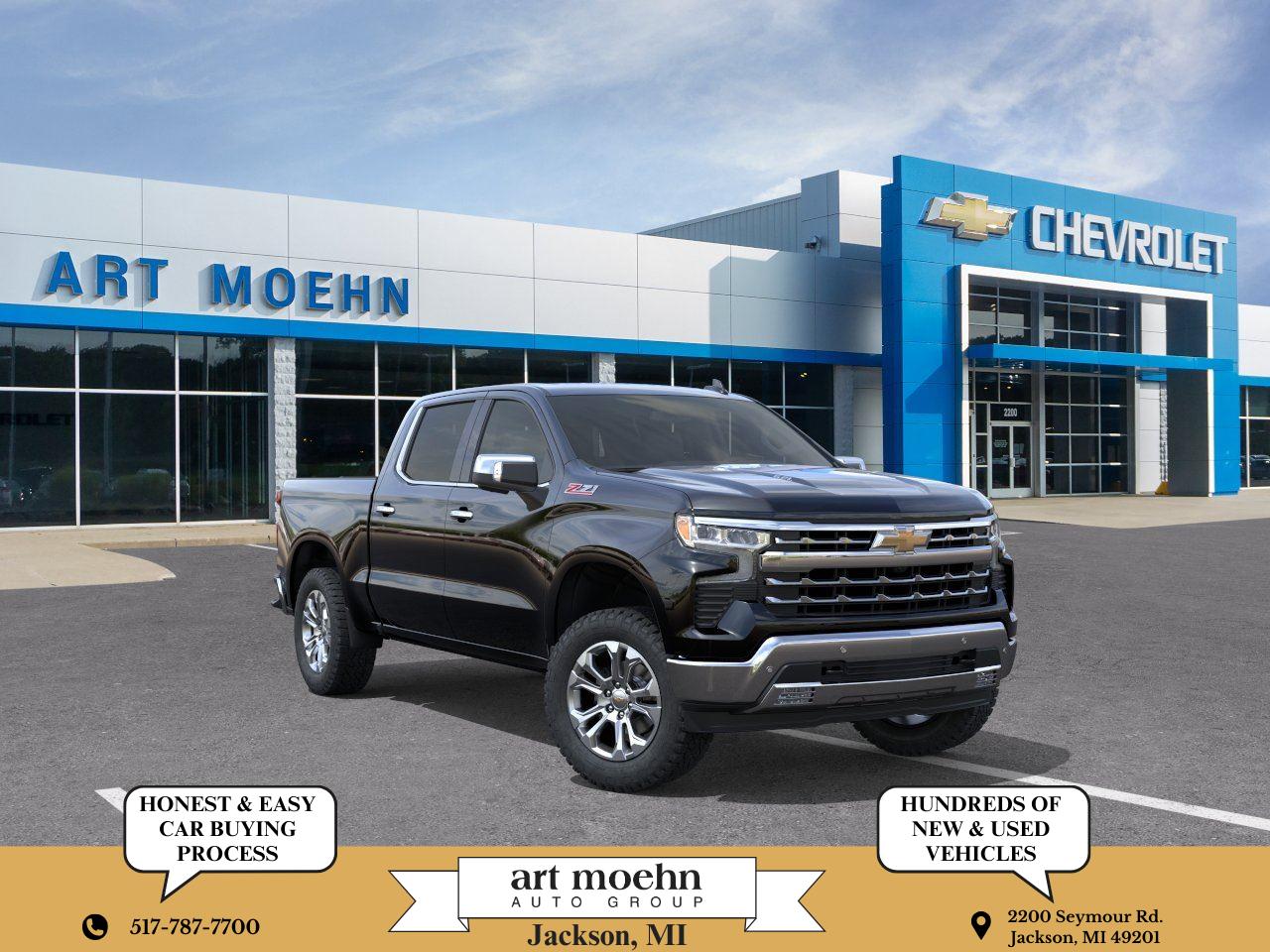 Black 2026 Chevrolet Silverado 1500 Pickup Truck Four-Wheel Drive Automatic