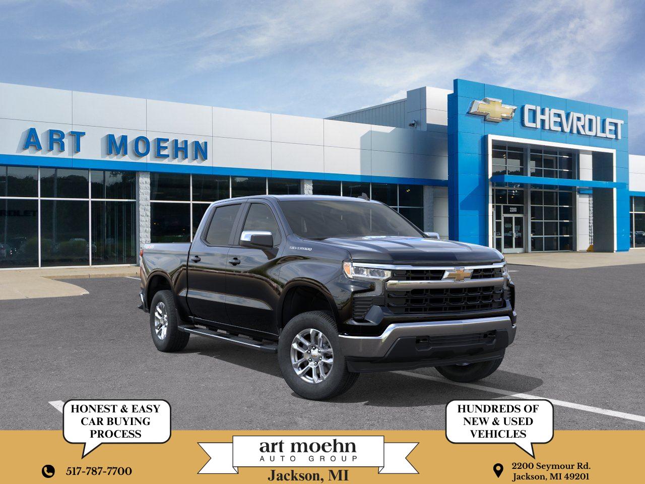 Black 2026 Chevrolet Silverado 1500 Pickup Truck Four-Wheel Drive Automatic