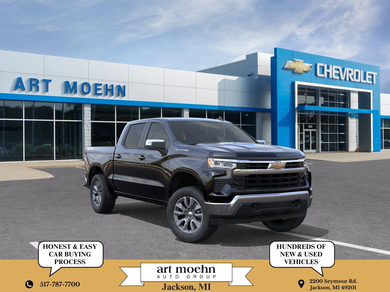 Black 2026 Chevrolet Silverado 1500 Pickup Truck Four-Wheel Drive Automatic