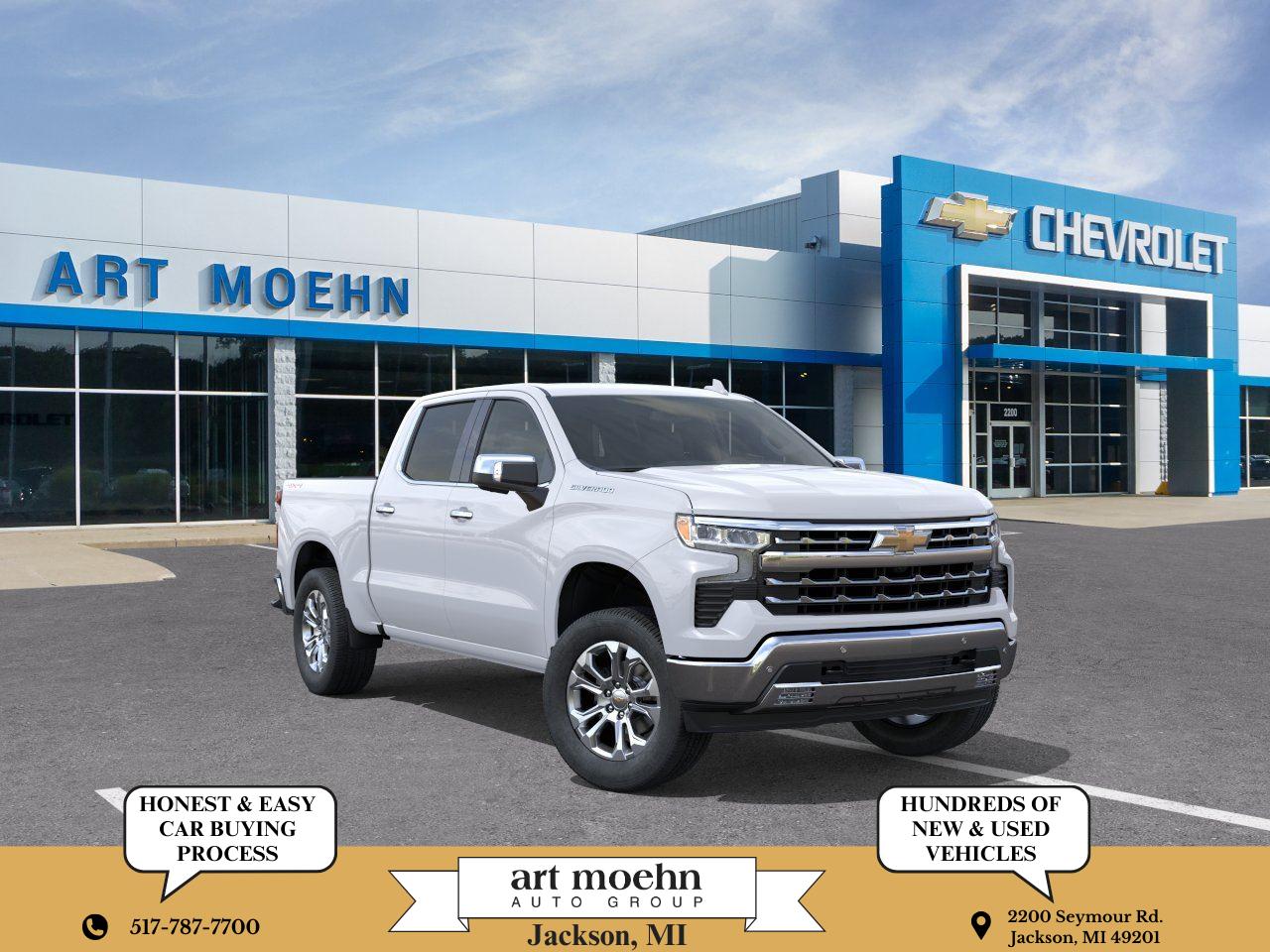 Summit White 2026 Chevrolet Silverado 1500 Pickup Truck Four-Wheel Drive Automatic