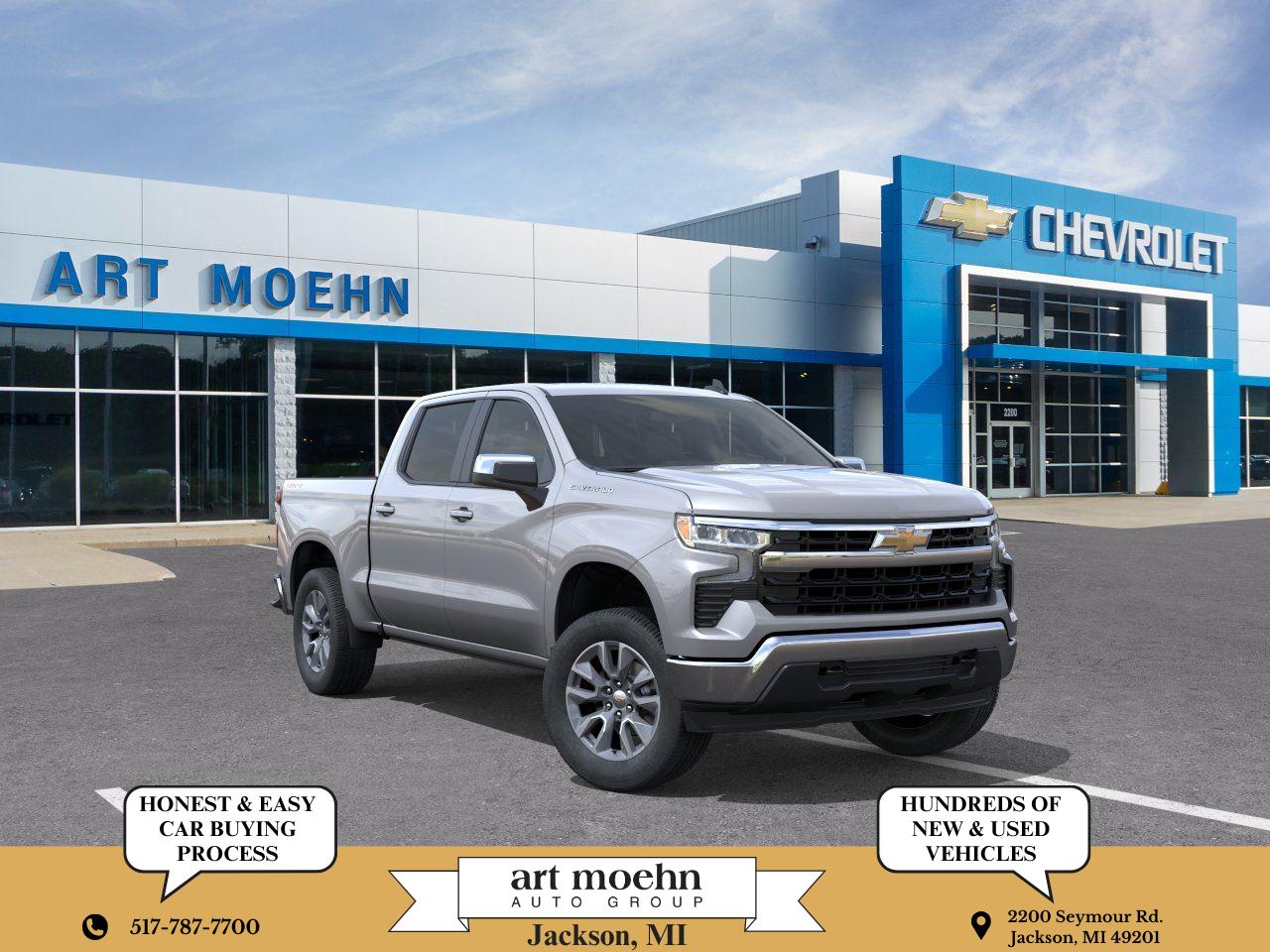 Sterling Gray Metallic 2026 Chevrolet Silverado 1500 Pickup Truck Four-Wheel Drive 8-Speed Automatic