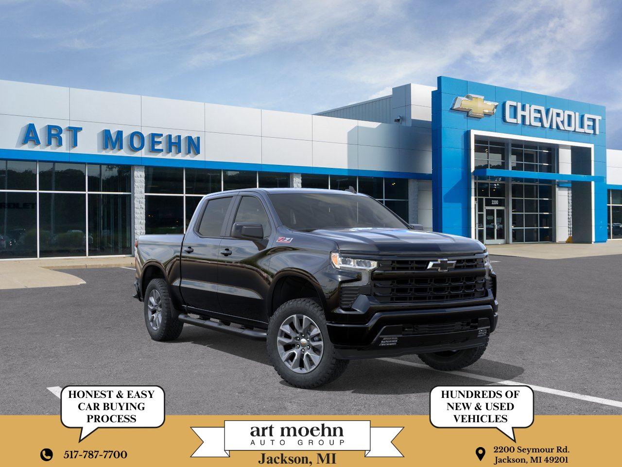 Black 2026 Chevrolet Silverado 1500 Pickup Truck Four-Wheel Drive Automatic