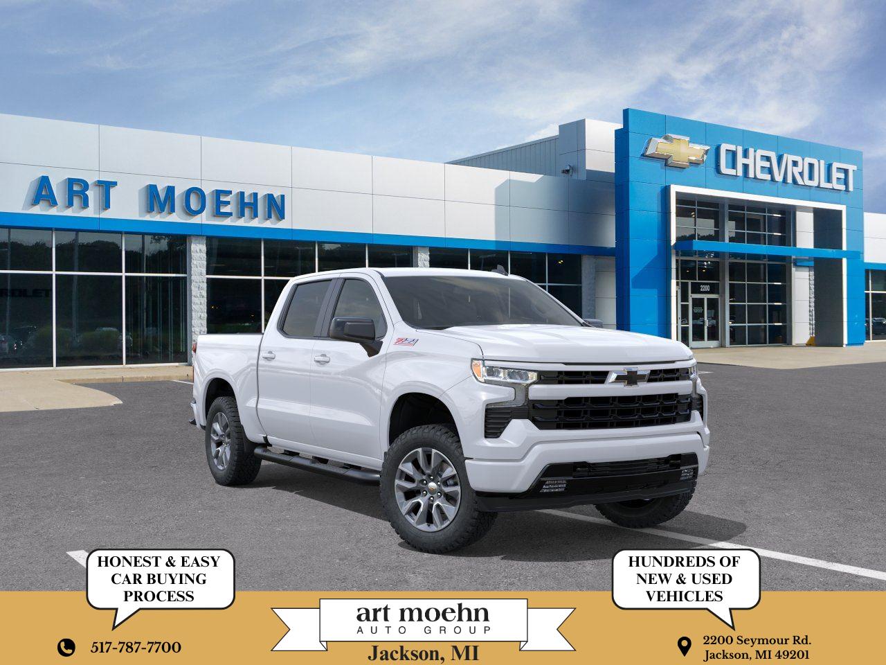 Summit White 2026 Chevrolet Silverado 1500 Pickup Truck Four-Wheel Drive Automatic