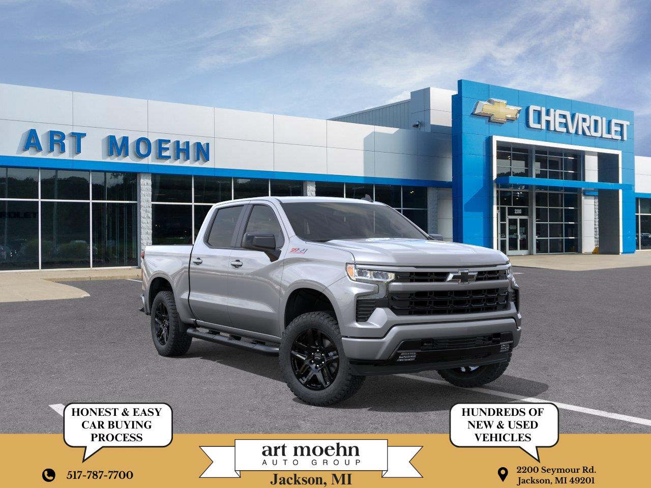 Sterling Gray Metallic 2026 Chevrolet Silverado 1500 Pickup Truck Four-Wheel Drive Automatic