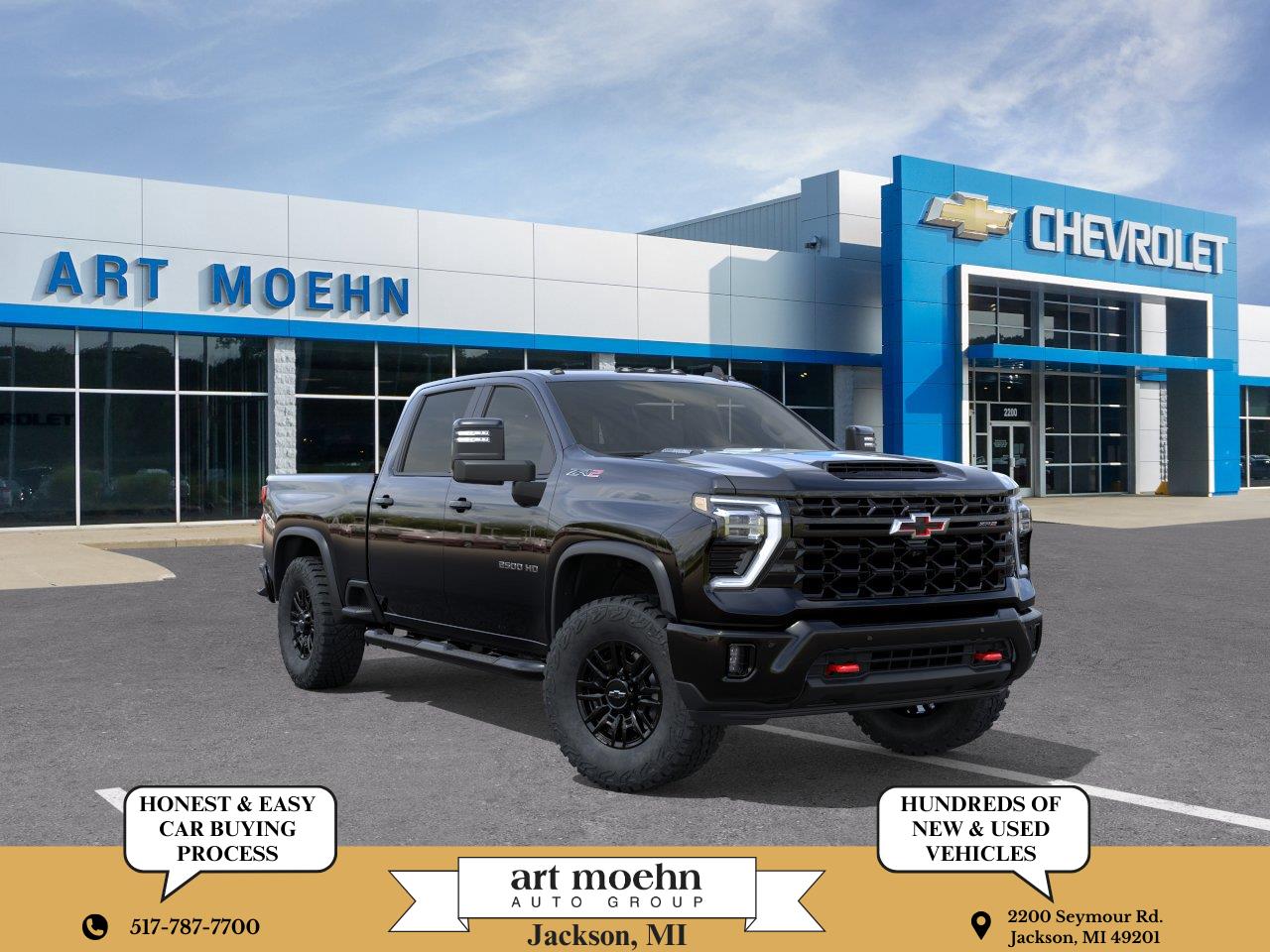 Black 2026 Chevrolet Silverado 2500HD Pickup Truck Four-Wheel Drive Automatic