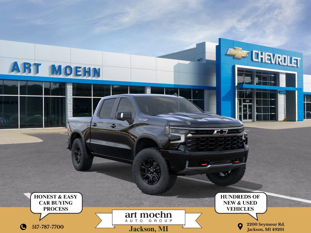 Black 2026 Chevrolet Silverado 1500 Pickup Truck Four-Wheel Drive Automatic