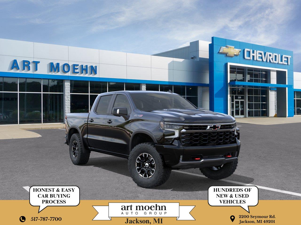 Black 2026 Chevrolet Silverado 1500 Pickup Truck Four-Wheel Drive Automatic