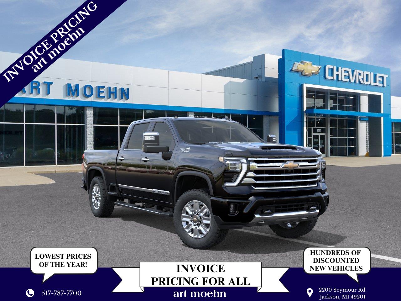 Black 2026 Chevrolet Silverado 2500HD Pickup Truck Four-Wheel Drive Automatic