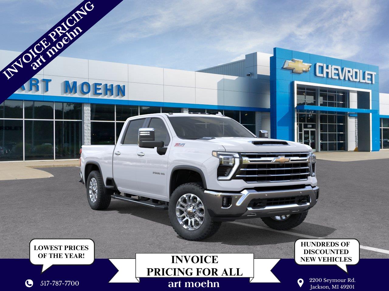 Summit White 2026 Chevrolet Silverado 2500HD Pickup Truck Four-Wheel Drive Automatic
