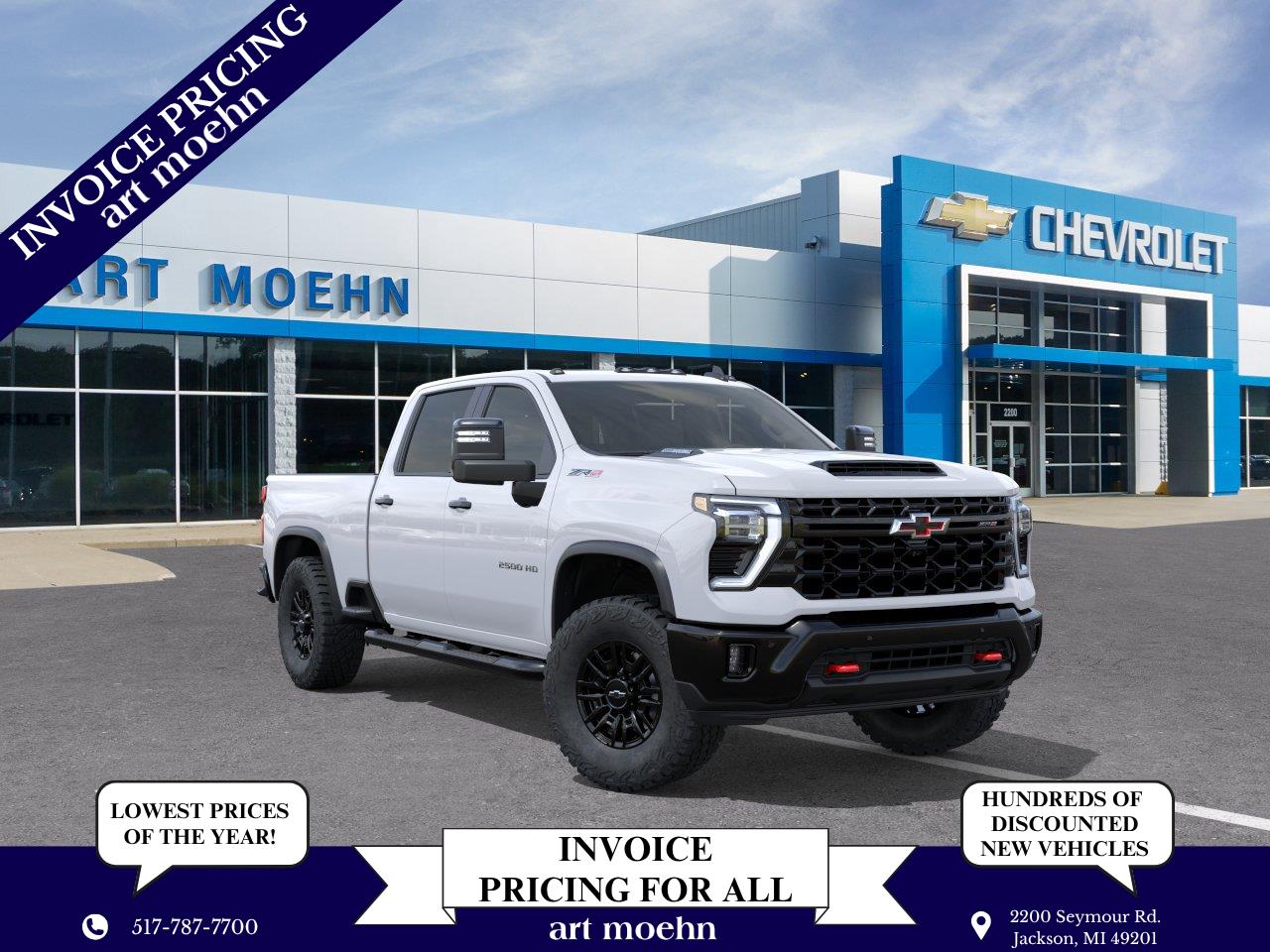Summit White 2026 Chevrolet Silverado 2500HD Pickup Truck Four-Wheel Drive Automatic