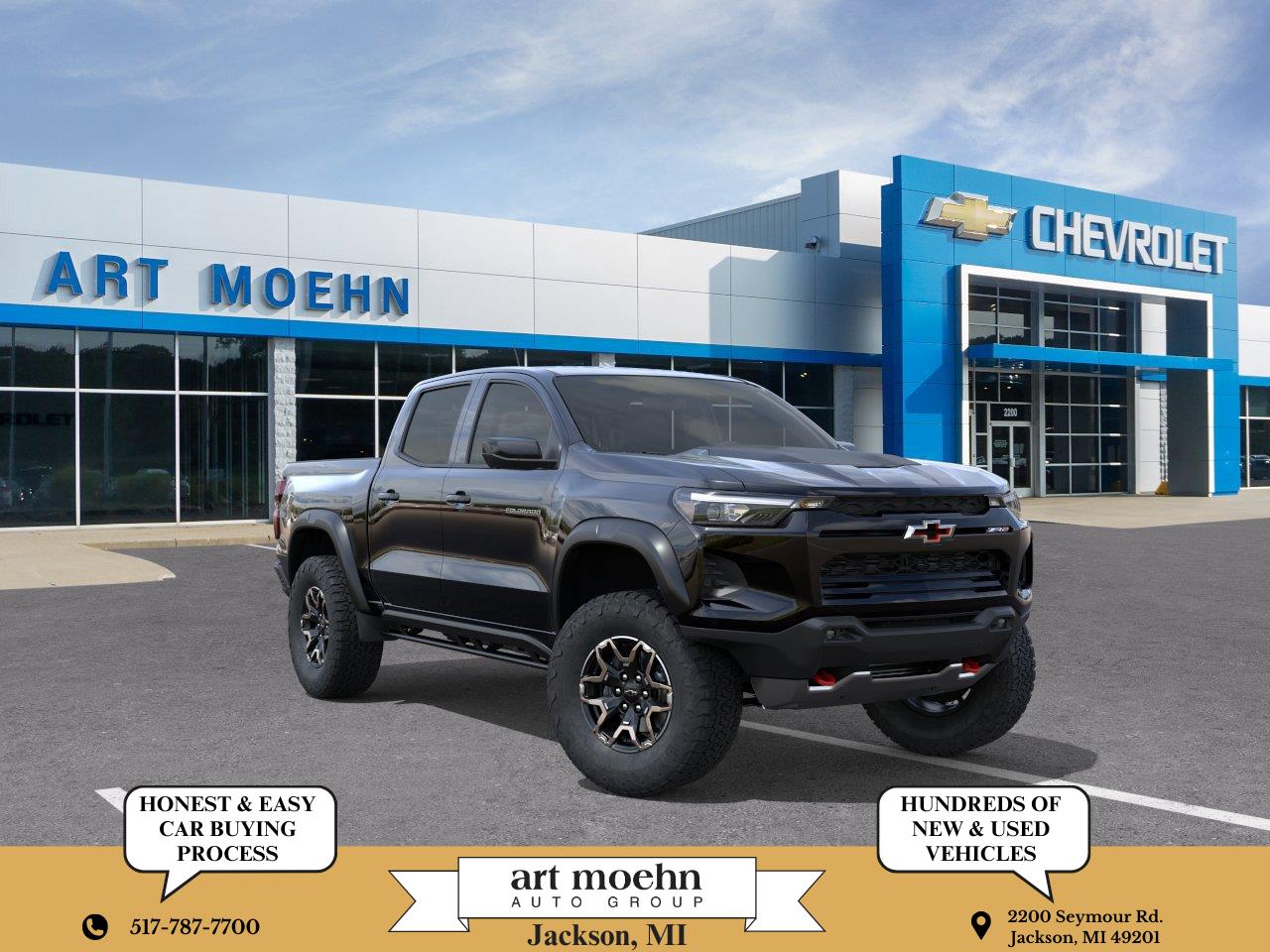Black 2026 Chevrolet Colorado Pickup Truck Four-Wheel Drive 8-Speed Automatic