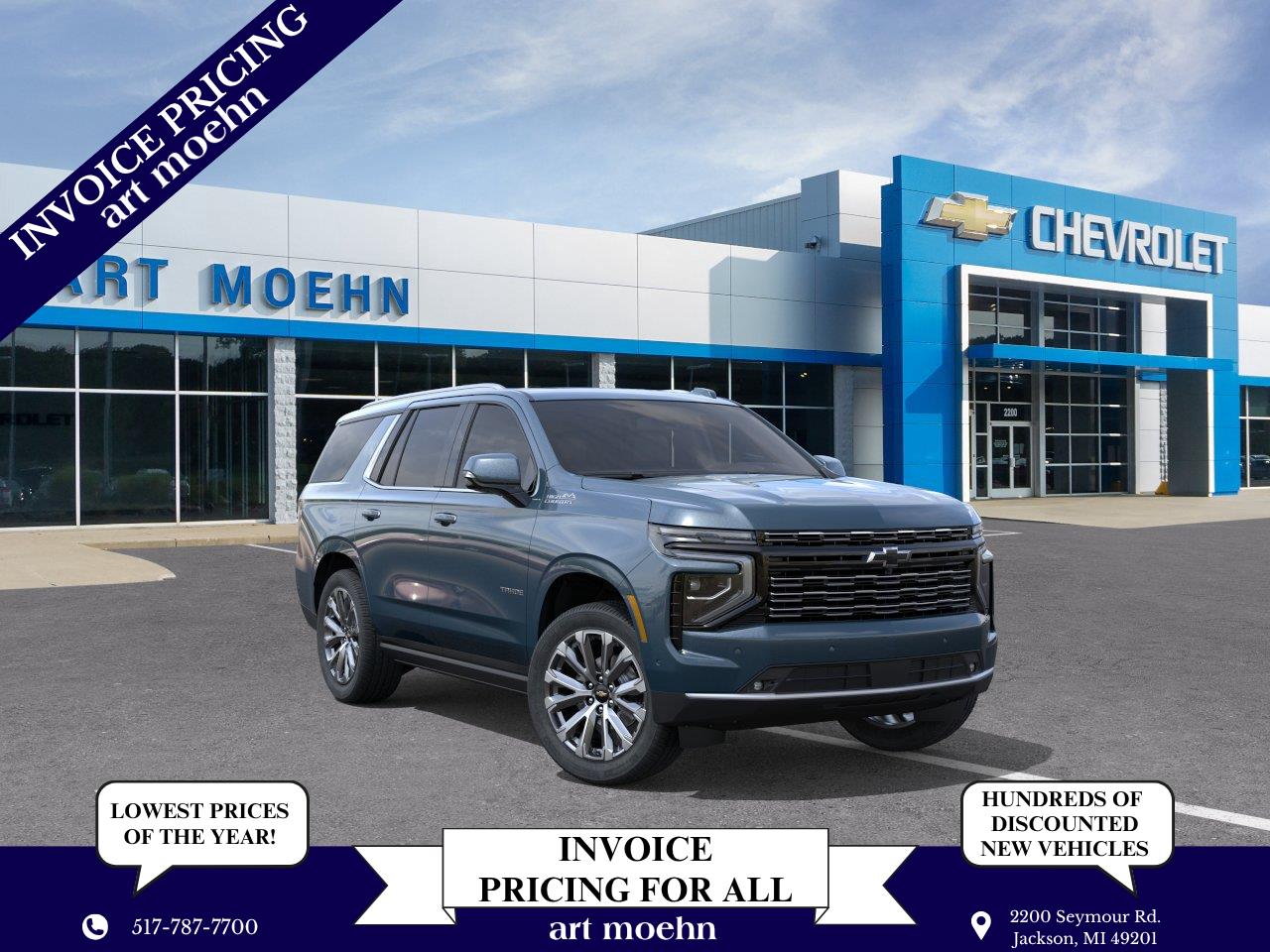 Lakeshore Blue Metallic 2027 Chevrolet Tahoe SUV / Crossover Four-Wheel Drive Automatic