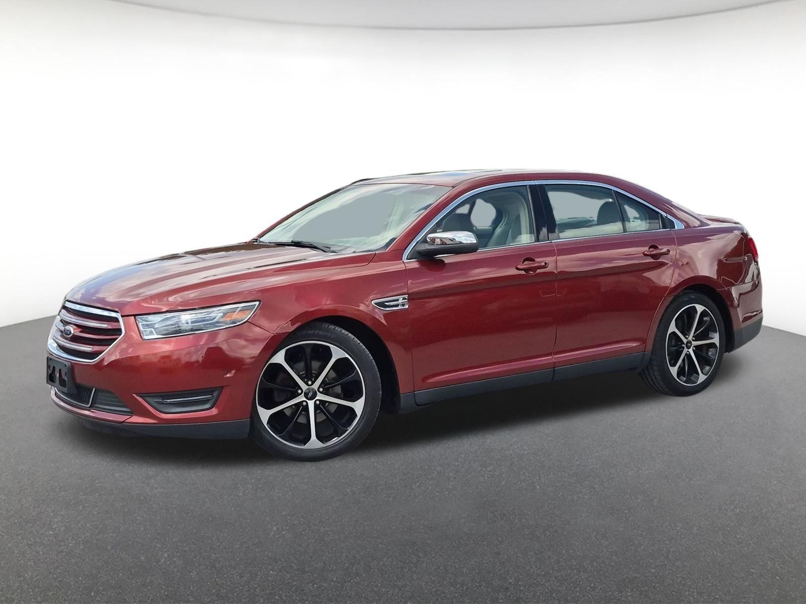 Red (Sunset Metallic) 2014 Ford Taurus Limited Sedan Front-Wheel Drive 6-Speed Automatic