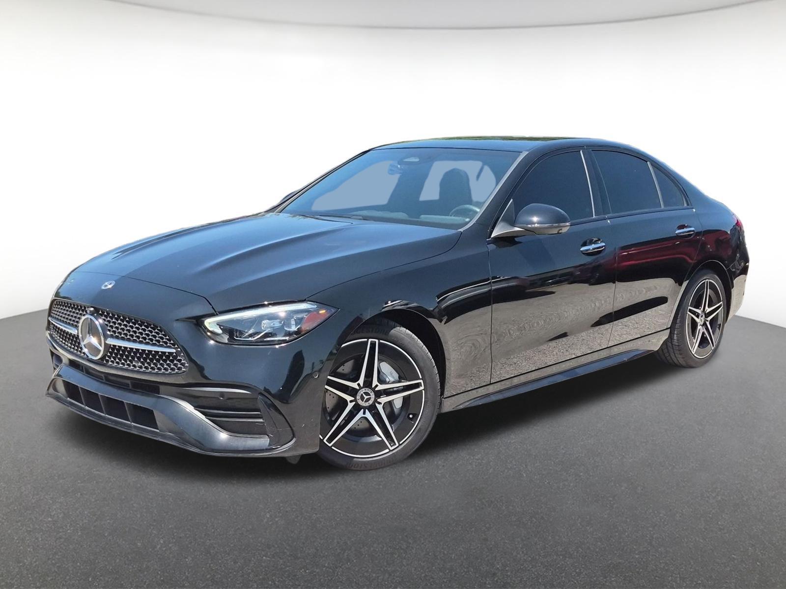 Black 2024 Mercedes-Benz C-Class Sedan All-Wheel Drive Automatic