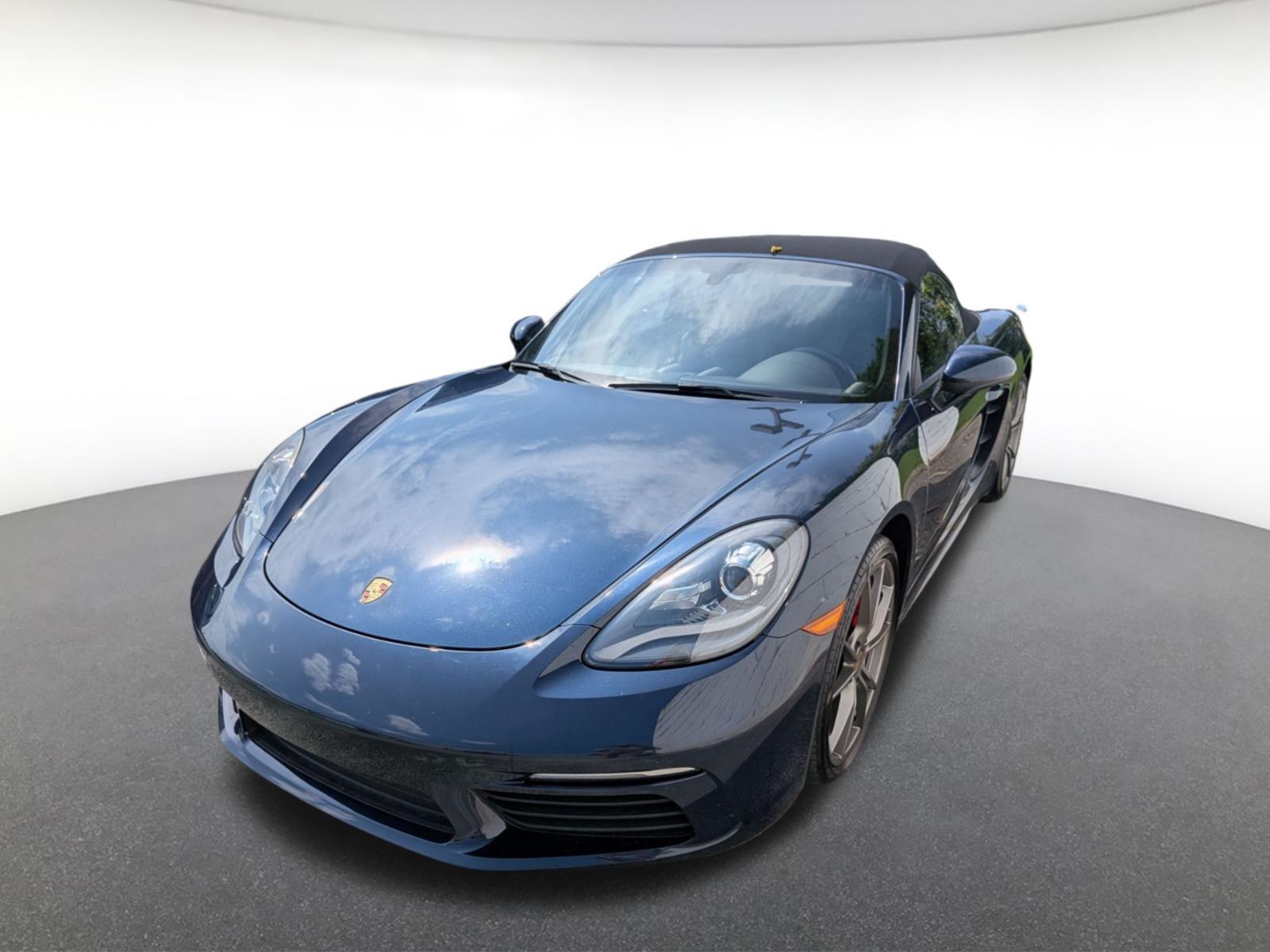 Night Blue Metallic 2018 Porsche 718 Boxster Convertible Rear-Wheel Drive 6-Speed Manual