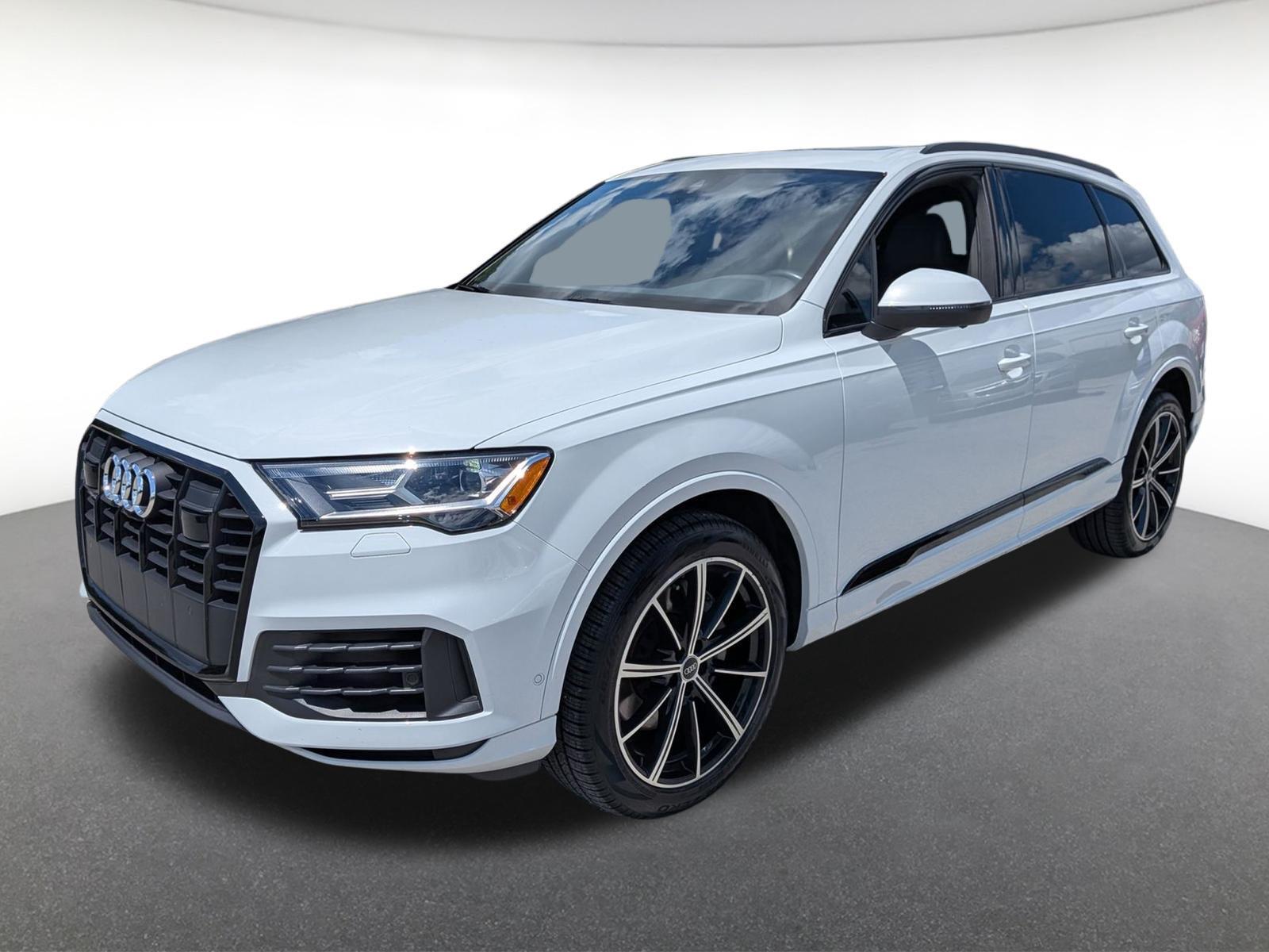 Carrara White 2021 Audi Q7 SUV / Crossover All-Wheel Drive Automatic