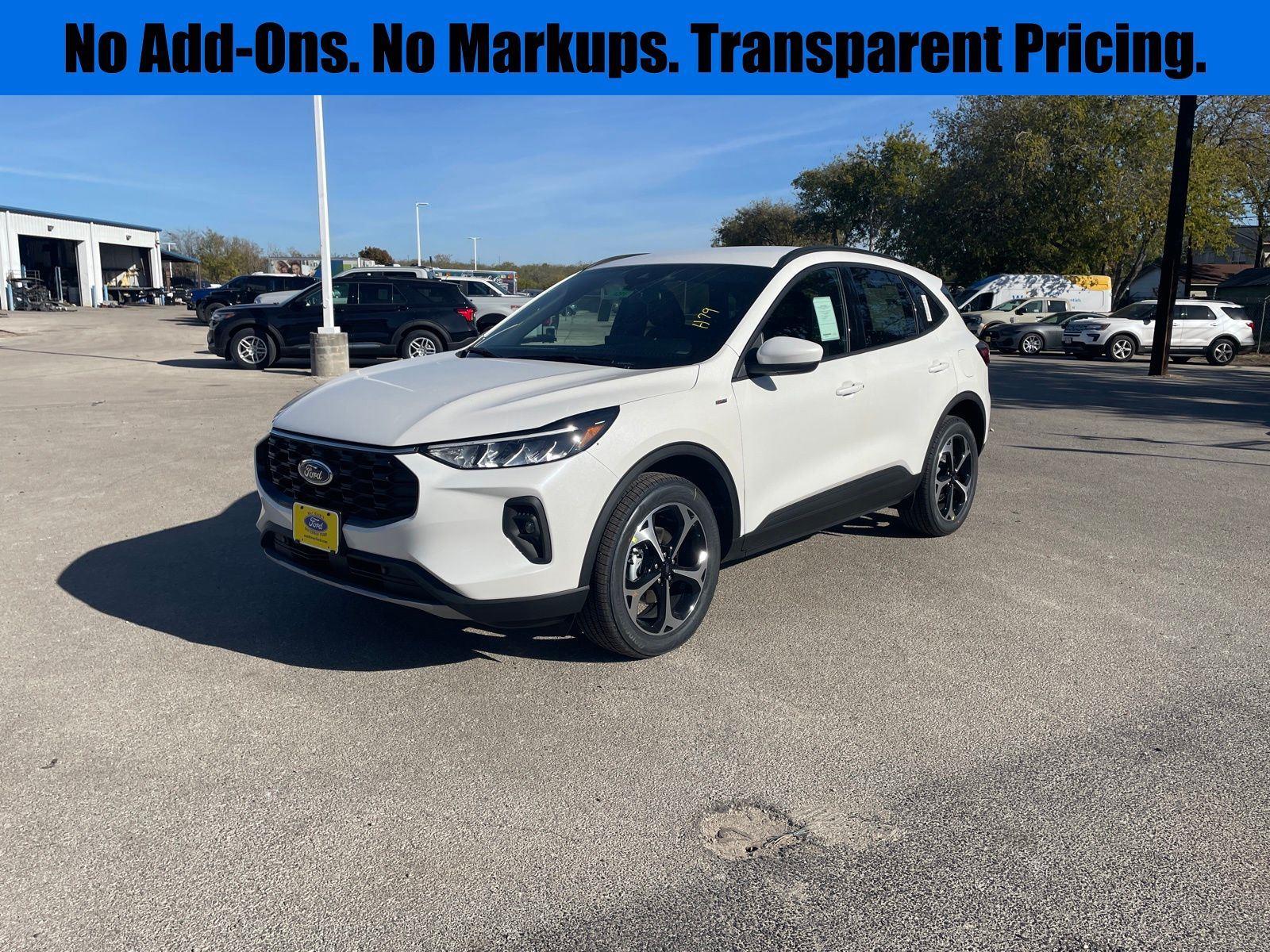 Star White Metallic Tri-Coat 2026 Ford Escape Hybrid ST-Line Select AWD SUV / Crossover All-Wheel Drive Continuously Variable Transmission