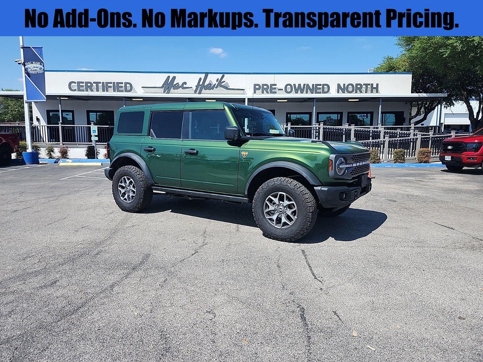 Eruption Green 2025 Ford Bronco Badlands 4-Door 4WD SUV / Crossover Four-Wheel Drive Automatic