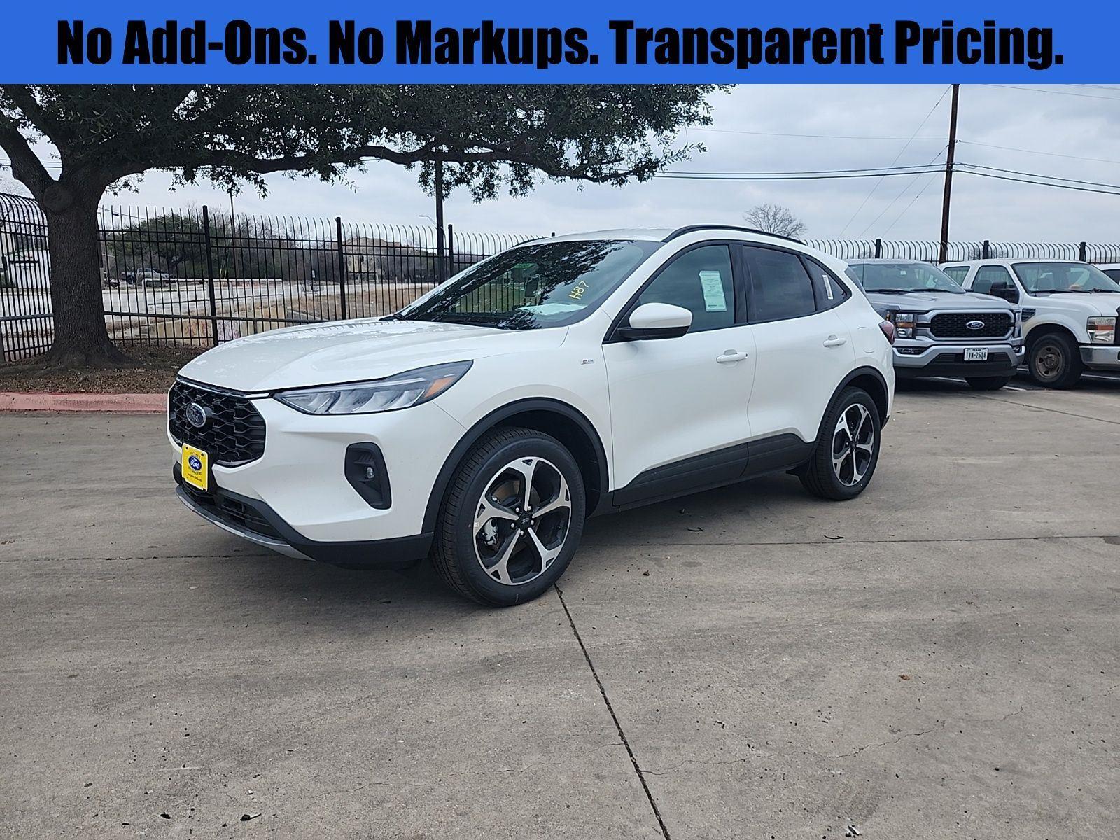 Star White Metallic Tri-Coat 2026 Ford Escape Hybrid ST-Line Select AWD SUV / Crossover All-Wheel Drive Continuously Variable Transmission