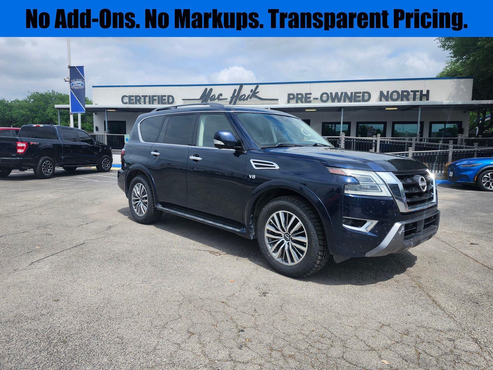 Hermosa Blue Pearl 2021 Nissan Armada SL 4WD SUV / Crossover Four-Wheel Drive Automatic