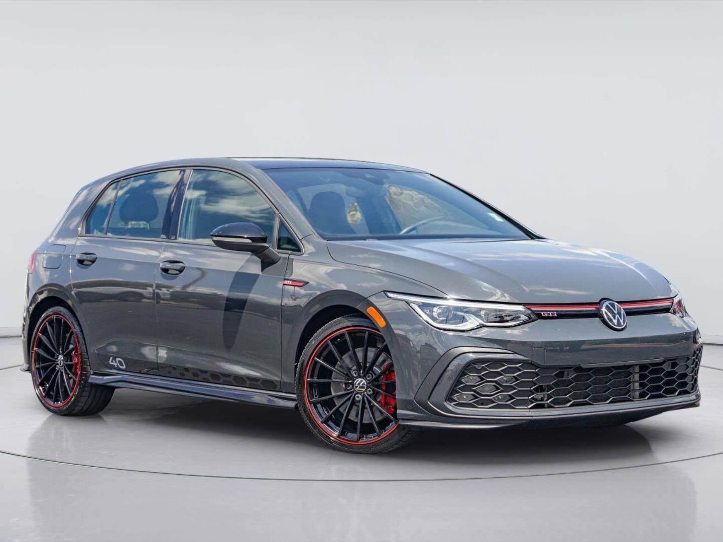 Urano Gray w/Black Roof 2023 Volkswagen Golf GTI Hatchback Front-Wheel Drive Automatic