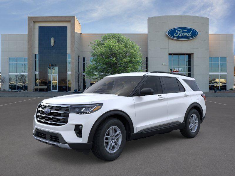 Star White Metallic Tri-Coat 2026 Ford Explorer SUV / Crossover Rear-Wheel Drive Automatic