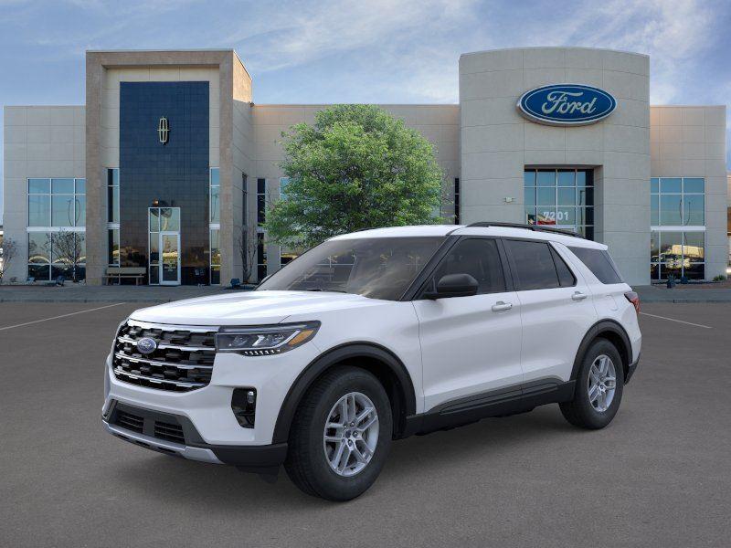 Space White Metallic 2026 Ford Explorer SUV / Crossover Rear-Wheel Drive Automatic