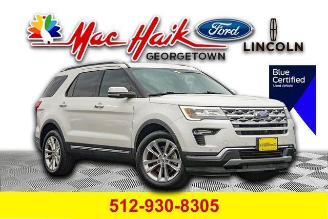 White Platinum Metallic Tri-Coat 2018 Ford Explorer SUV / Crossover All-Wheel Drive 6-Speed Automatic
