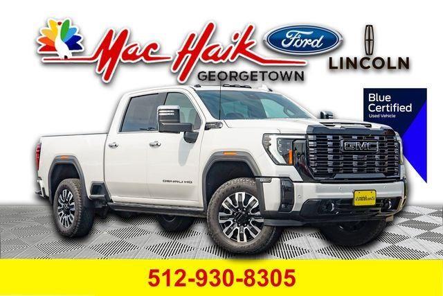 White Frost Tricoat 2025 GMC Sierra 2500HD Pickup Truck Four-Wheel Drive Automatic
