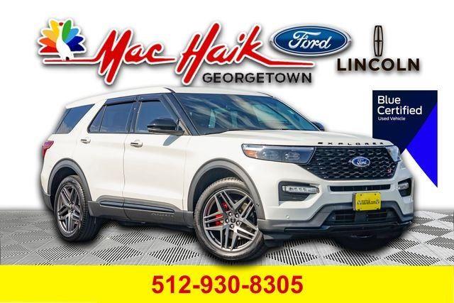 Star White Metallic Tri-Coat 2022 Ford Explorer SUV / Crossover All-Wheel Drive Automatic