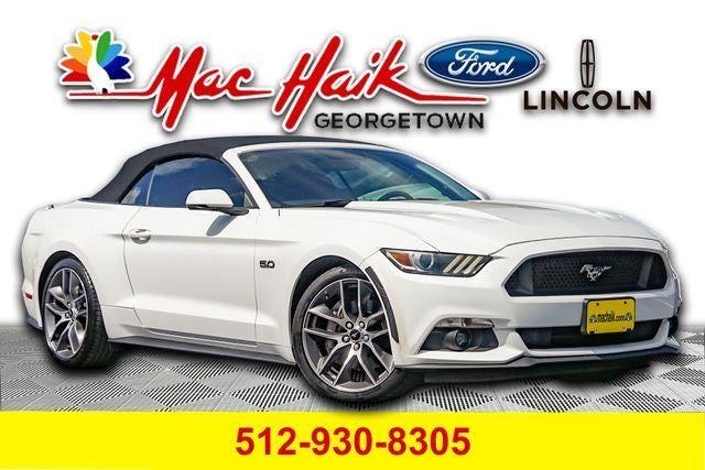 Oxford White 2015 Ford Mustang Convertible Rear-Wheel Drive 6-Speed Manual