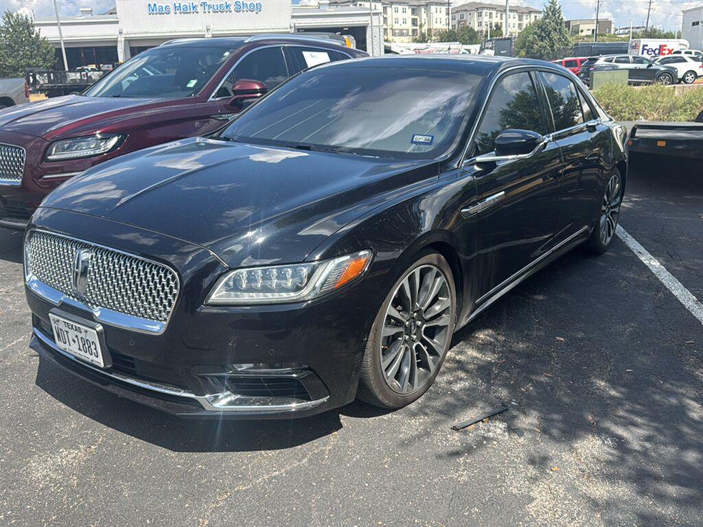Black 2019 Lincoln Continental Sedan Front-Wheel Drive