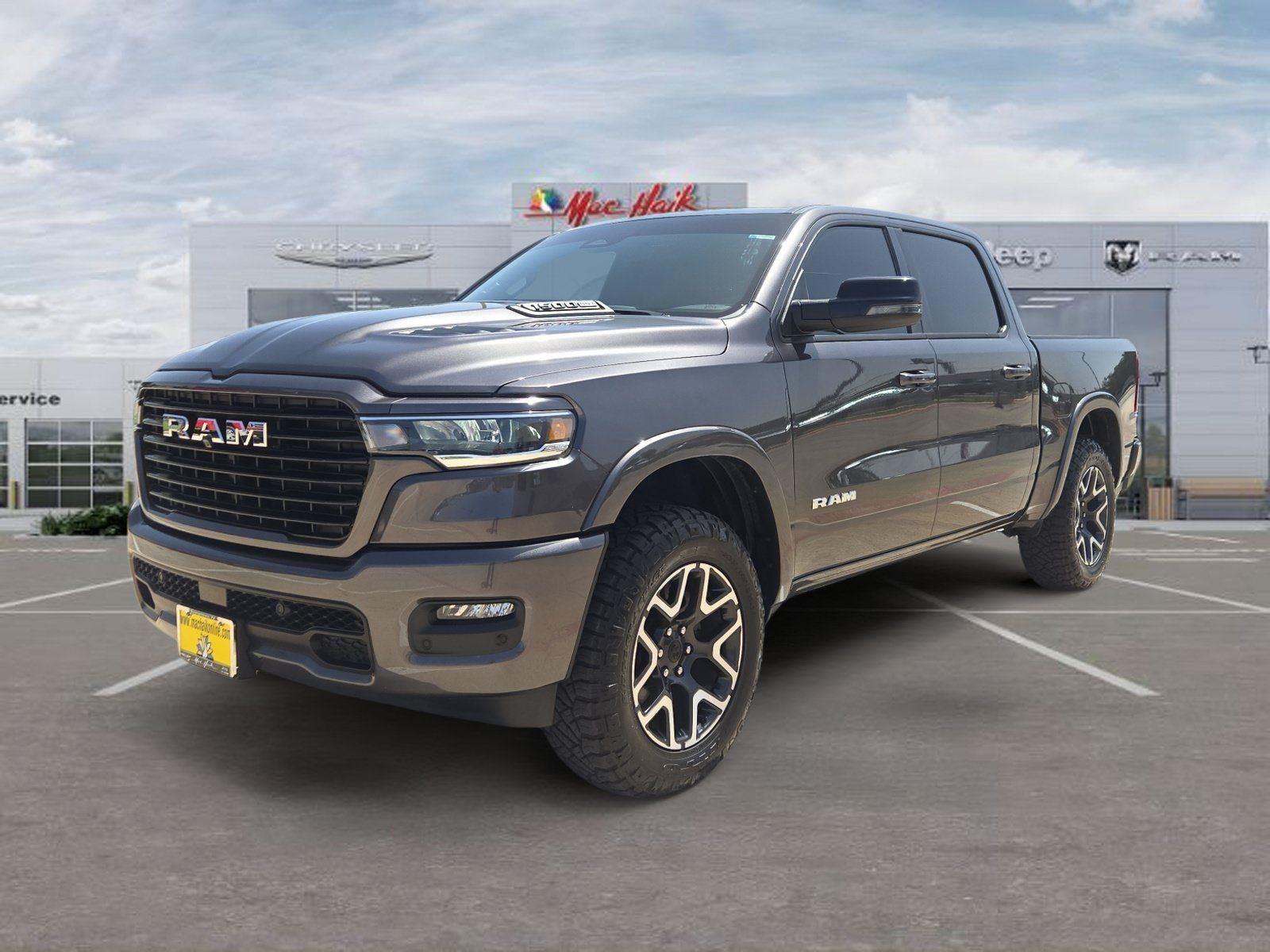 Gray (Granite Crystal Metallic Clearcoat) 2025 RAM 1500 Pickup Truck Four-Wheel Drive 8-Speed Automatic