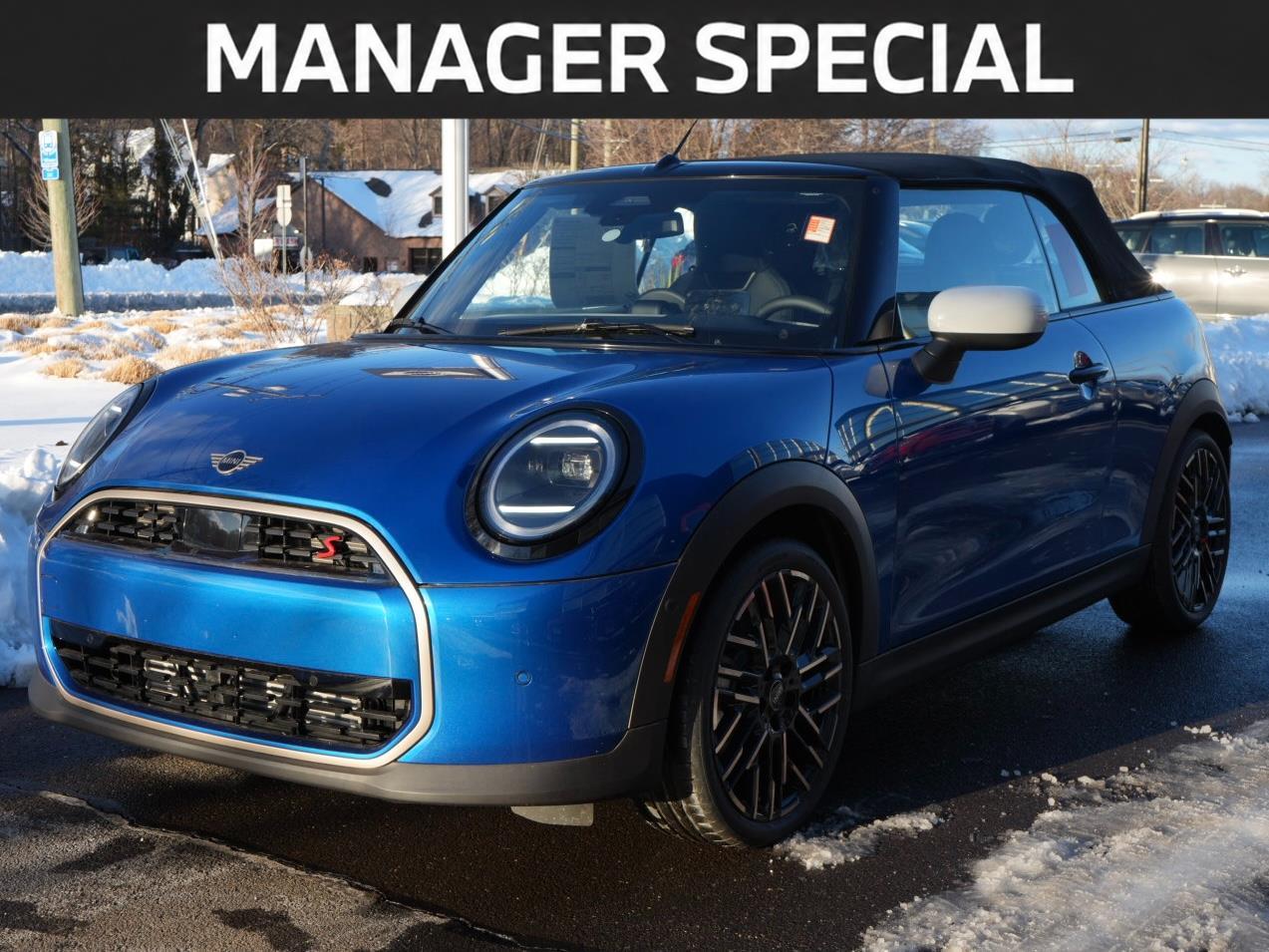 Icy Sunshine Blue Metallic 2026 MINI Cooper Convertible Front-Wheel Drive 7-Speed Dual Clutch
