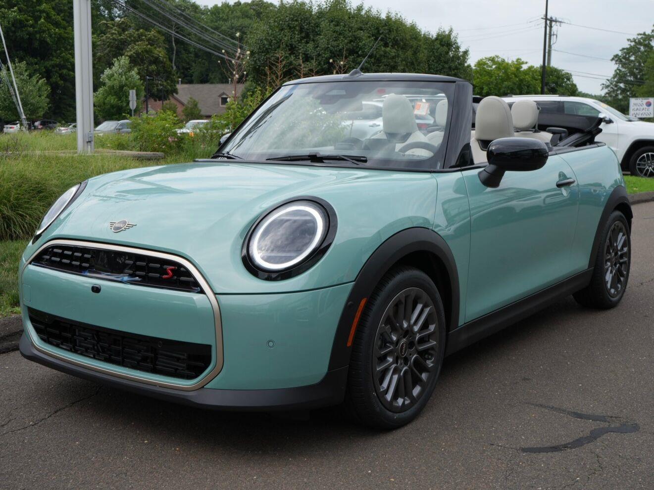 Ocean Wave Green Metallic 2026 MINI Cooper Convertible Front-Wheel Drive 7-Speed Dual Clutch