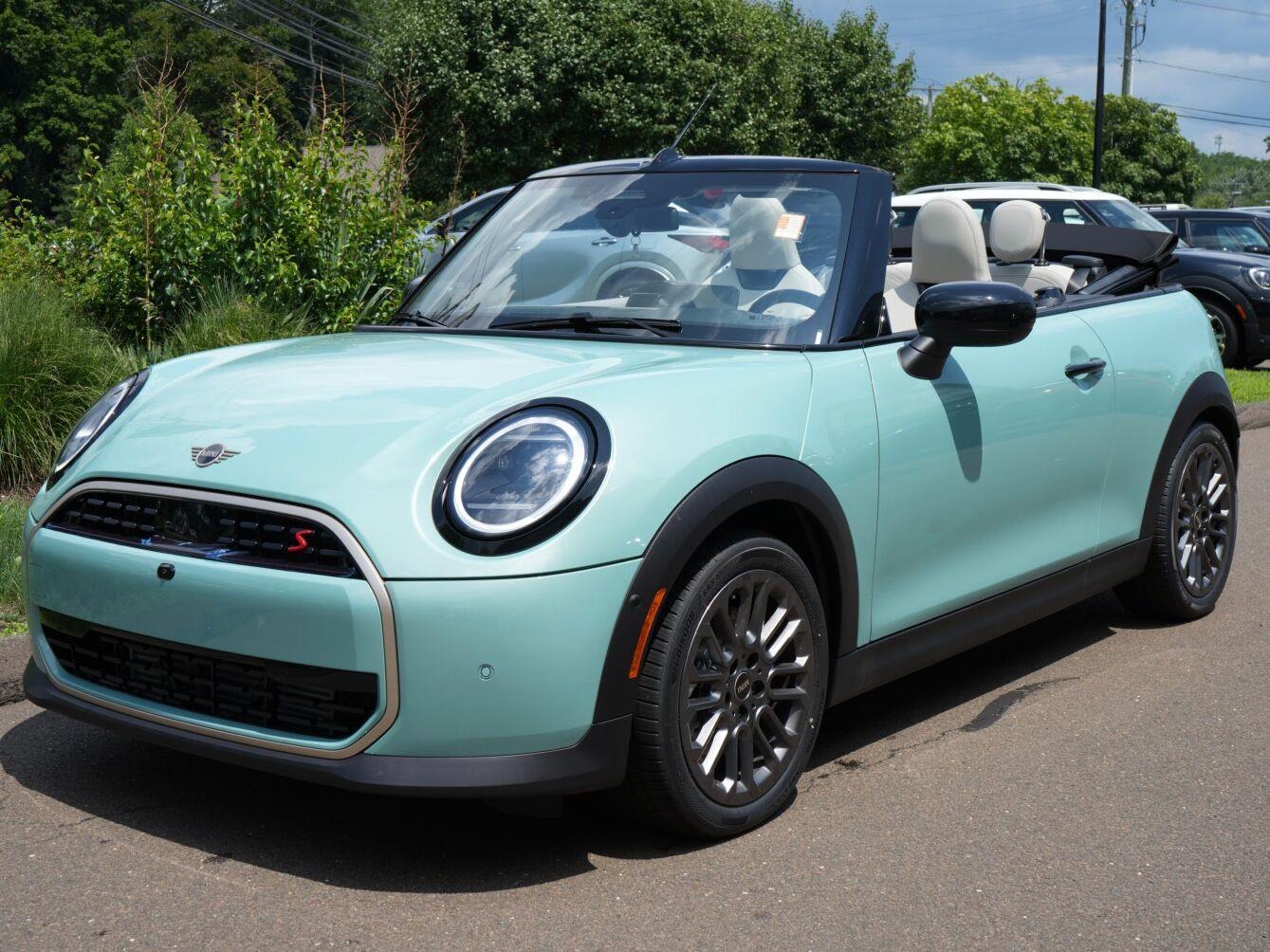 Ocean Wave Green Metallic 2026 MINI Cooper Convertible Front-Wheel Drive 7-Speed Dual Clutch