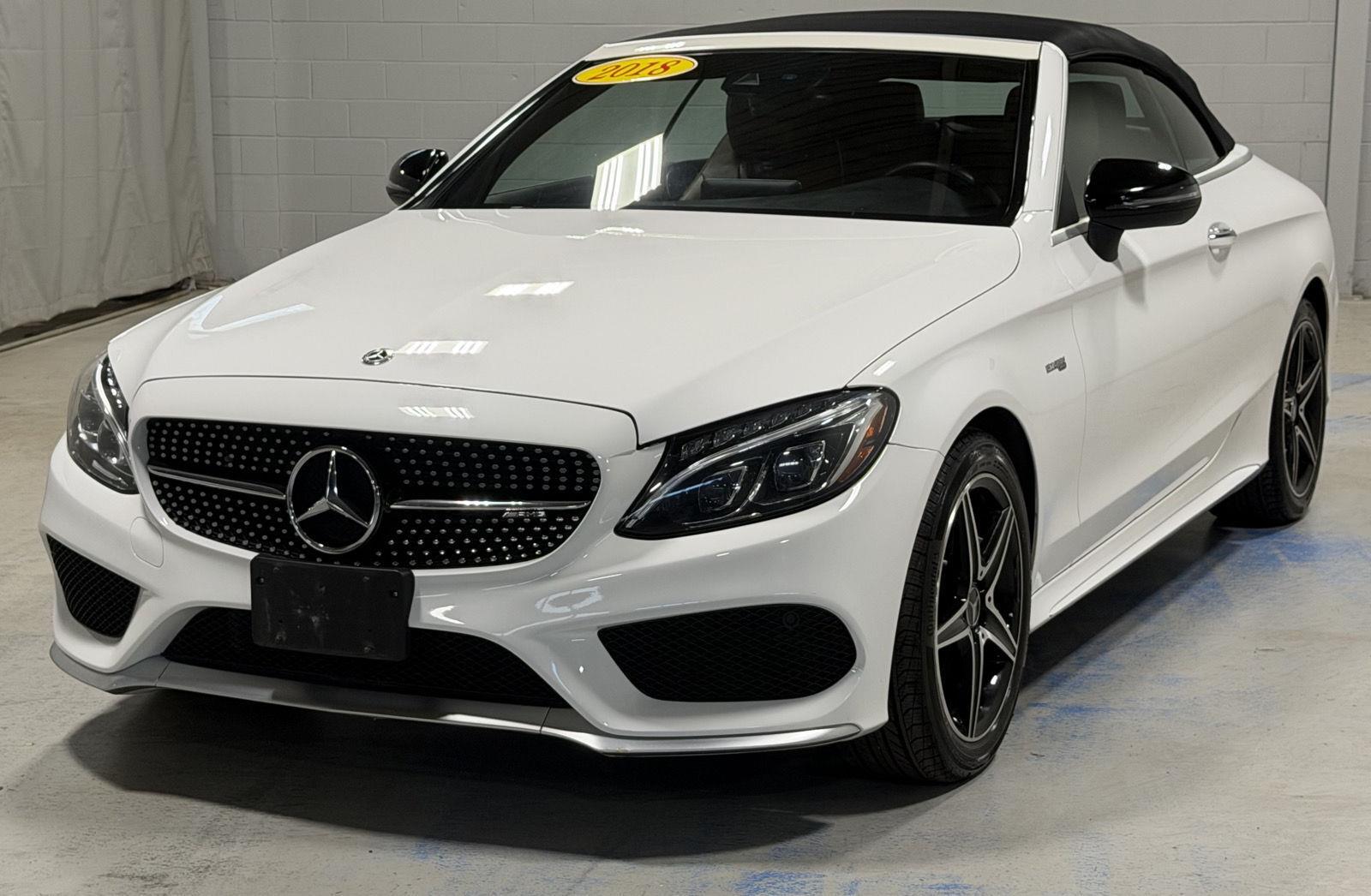 Polar White 2018 Mercedes-Benz C-Class Convertible All-Wheel Drive Automatic