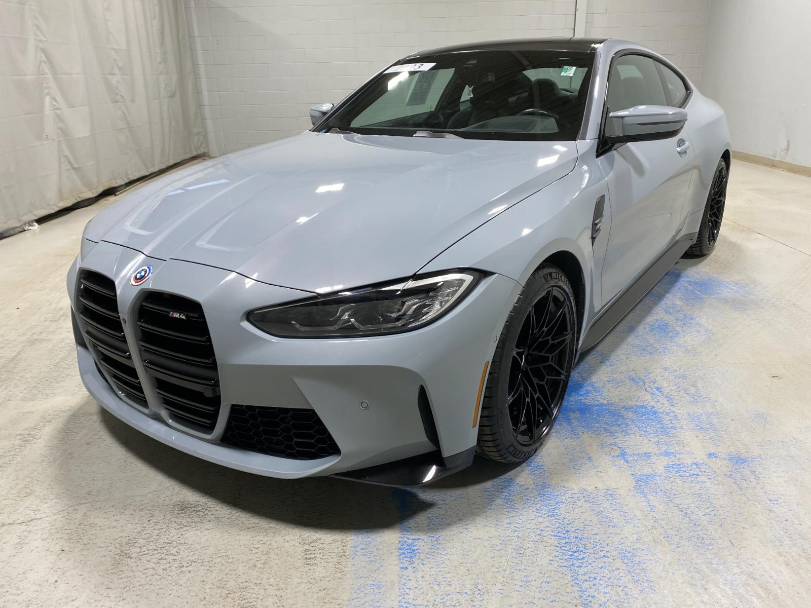 Gray (Brooklyn Grey Metallic) 2023 BMW M4 Coupe RWD Coupe Rear-Wheel Drive Manual