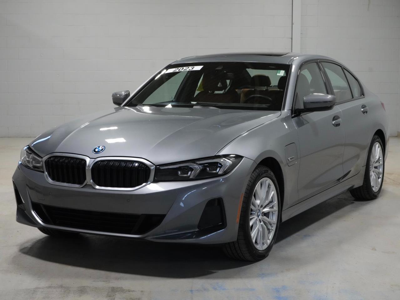 Gray (Skyscraper Grey Metallic) 2023 BMW 3 Series 330e Hybrid Plug-in xDrive AWD Sedan All-Wheel Drive Automatic